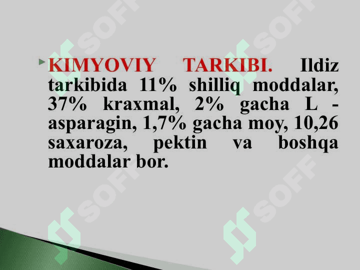 O'zbekistonda o'suvchi shifobaxsh o'simliklar va ularning qo'llanilishi 4