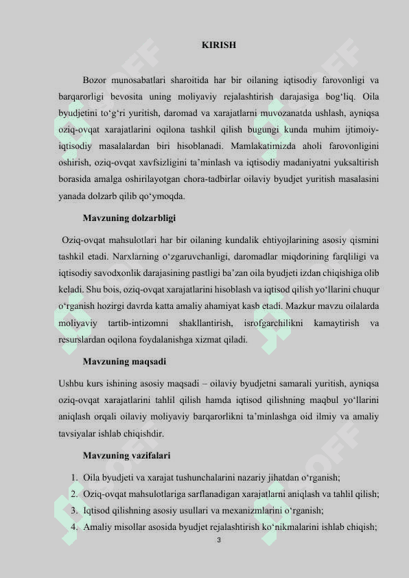 OILAVIY XARAJATLARNI HISOBLASH. OZIQ-OVQAT XARAJATLARI VA IQTISOD QILISH YO'LLARI. OILA BYUDJETI.docx 3