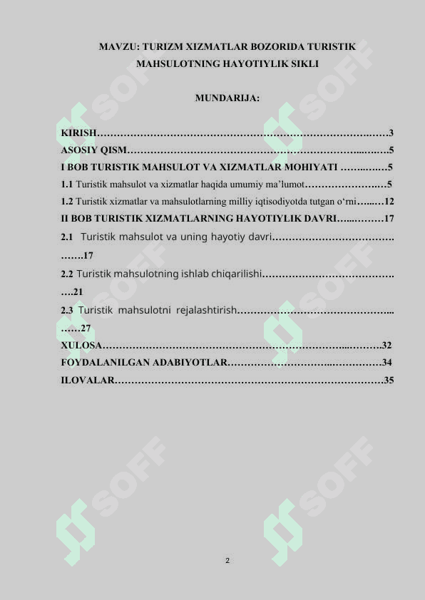 TURIZM XIZMATLAR BOZORIDA TURISTIK MAHSULOTNING HAYOTIYLIK SIKLI.docx 2