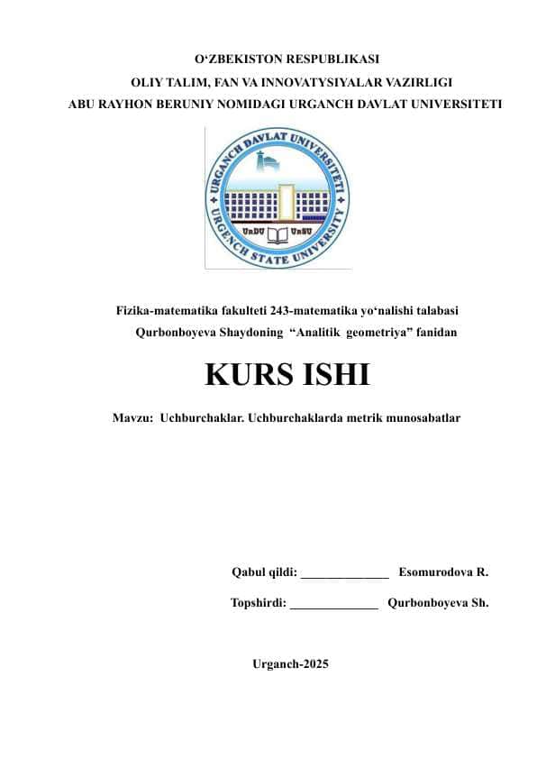 UCHBURCHAKLAR. UCHBURCHAKLARDA METRIK MUNOSABATLAR.pdf