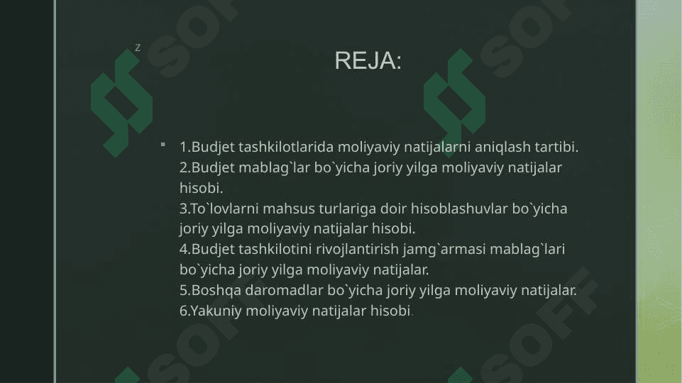 Byudjet tashkilotlarida moliyaviy natijalar hisobi 2