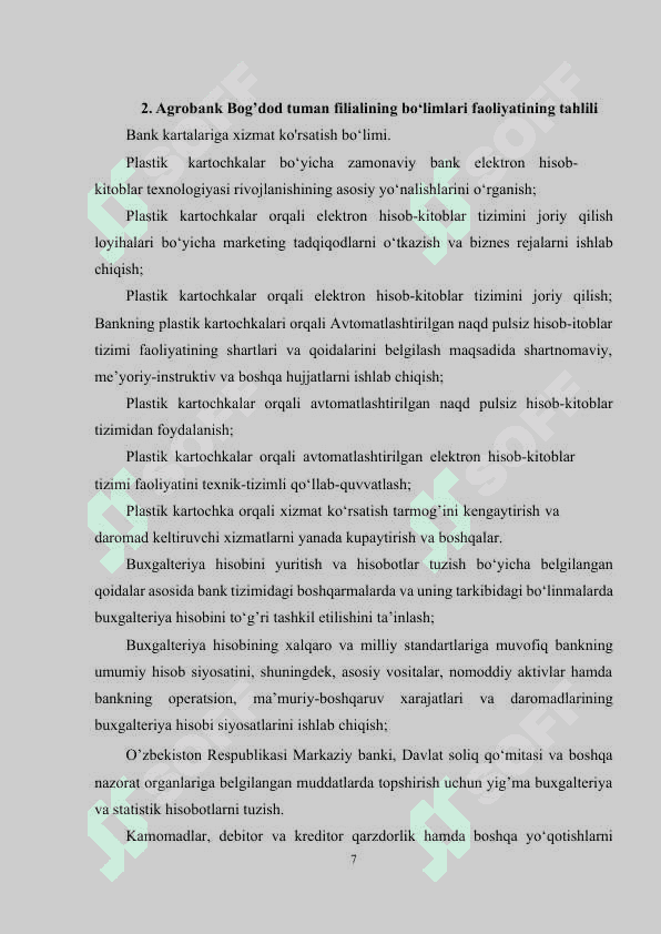 AGROBANK Amaliyot hisoboti 6