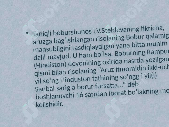Boburning Risolai Aruz asarini o'rganish 8