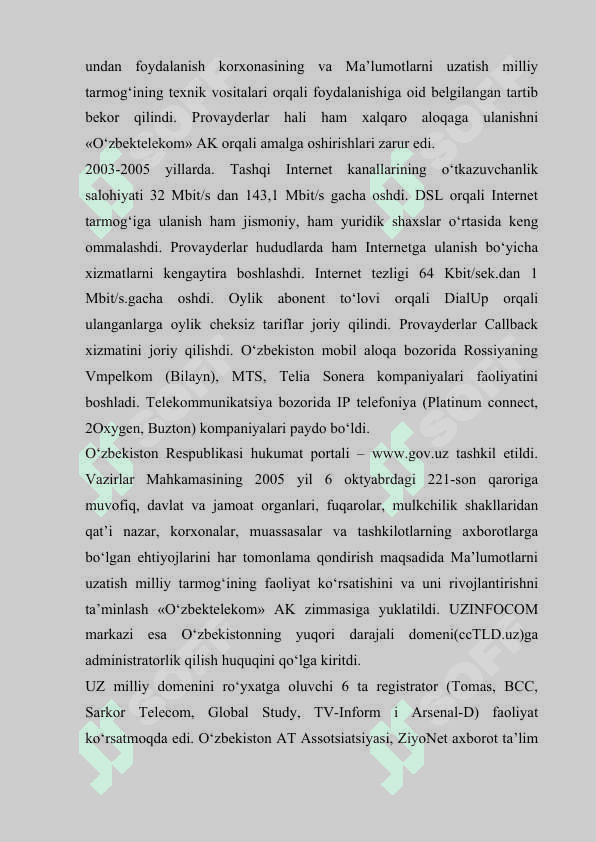 Interent  tarmogidan  foydalanuvchilar xarakatlarini mmonetorinlash. Tizimlardan foydalangan  holda  insidentlarni aniqlash bo’yicha uslubiy qullanma 7