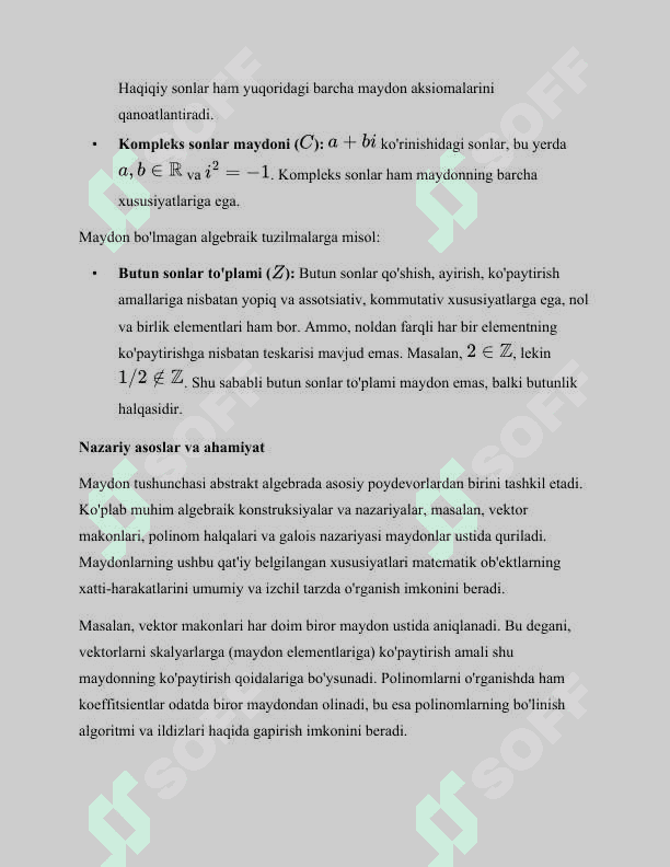 Maydonlar nazariyasi elementlari 8