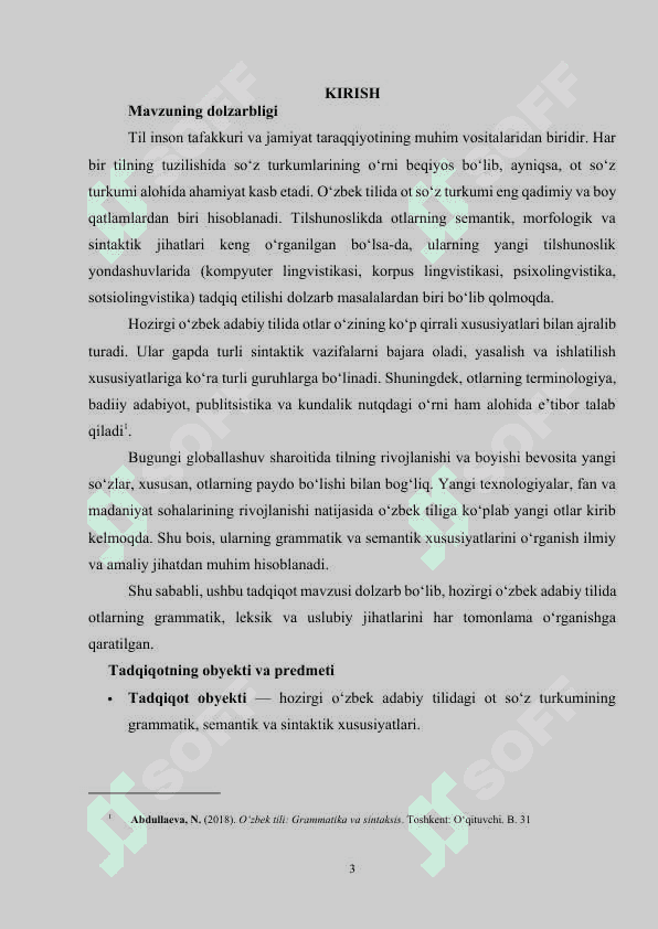 Ot so'z turkumi mavzusida kurs ishi 3
