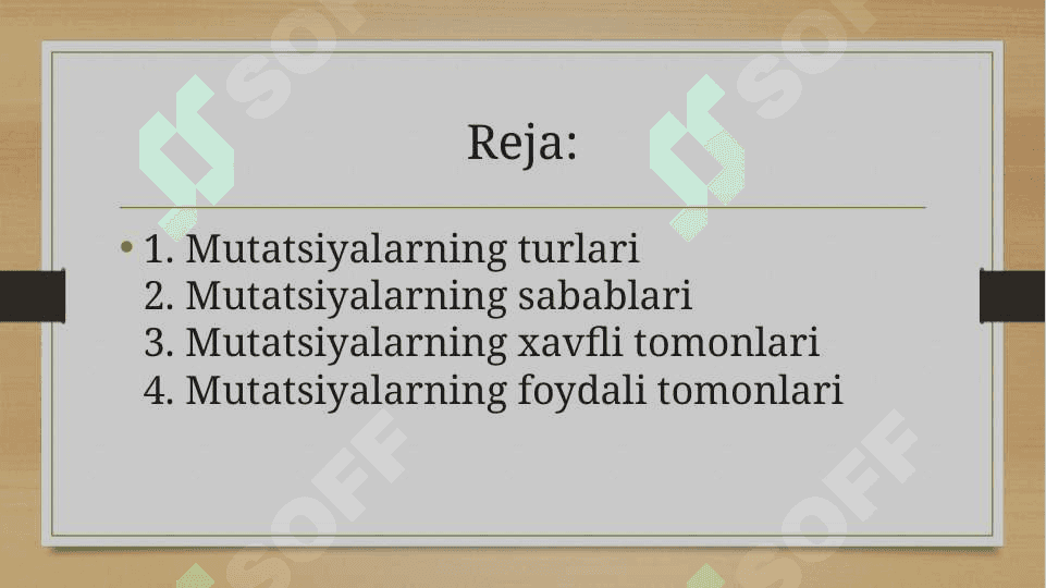 Mutatsiya xavflimi 2