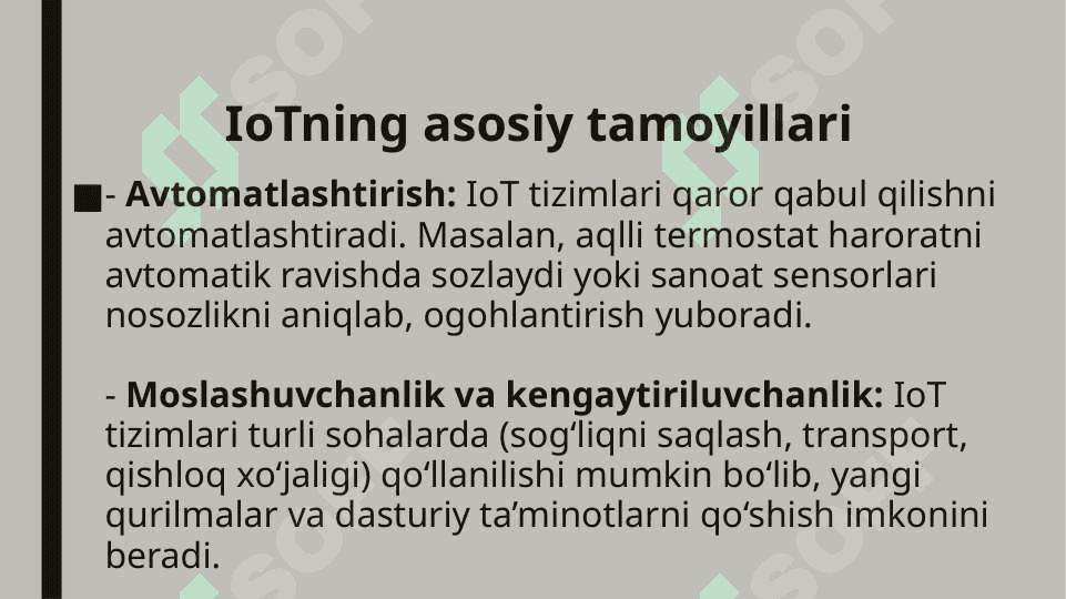 Buyumlar internetning Asosiy tamoyillari, standartlari, arxitekturasini tushuntirish 4