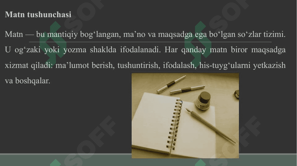 MATN MOHIYATINI ANIQLASH 3