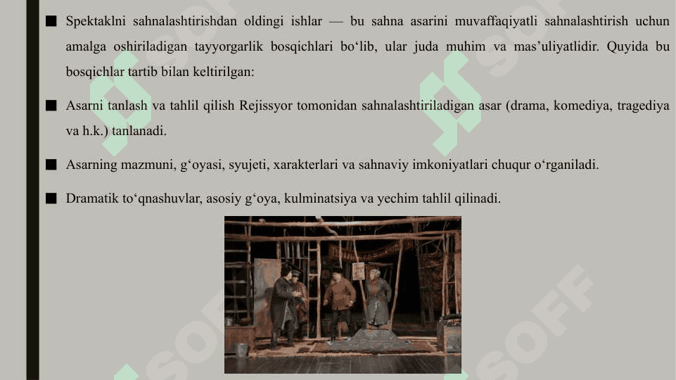 Spektakl sahnalashtirishdan oldingi ishlar 3