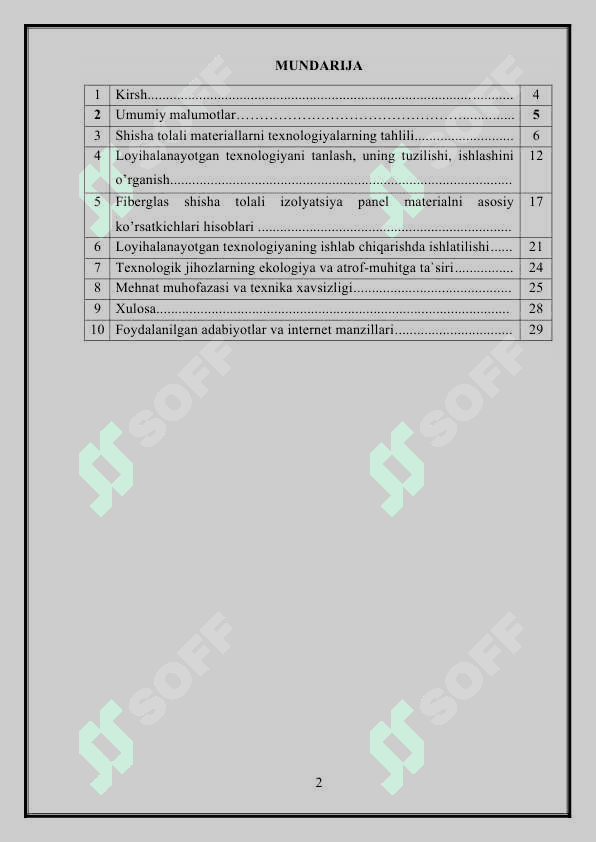 Issiqlik izolyatsiyalovchi materiallar 2