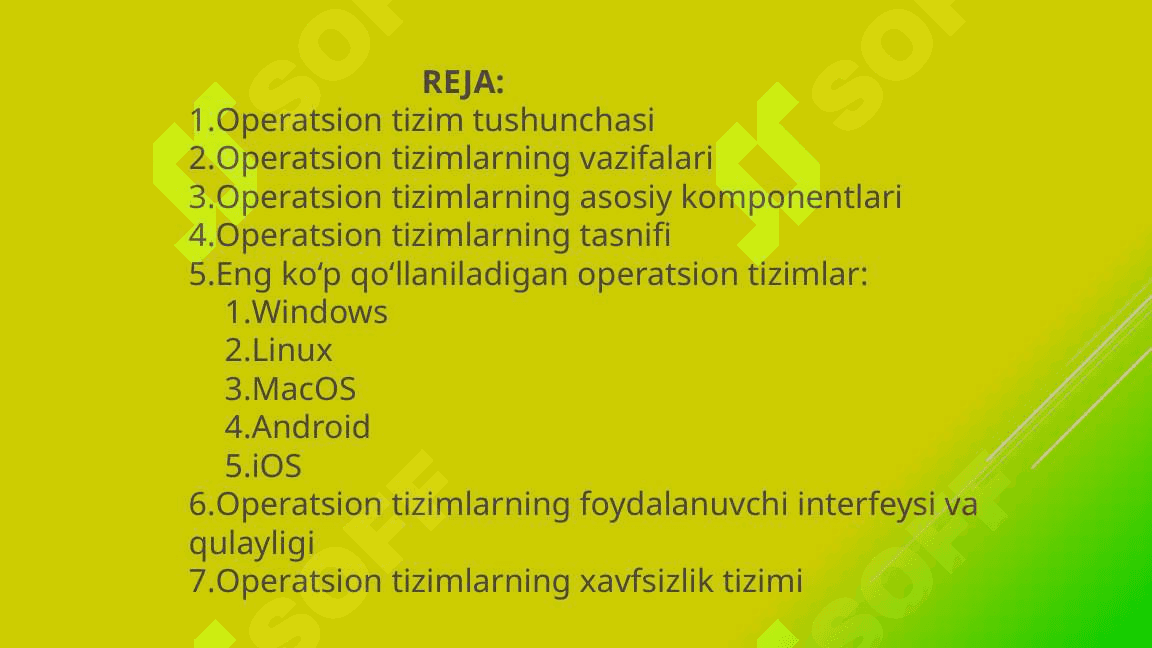 Operatsion tizimlar va ularning turlari 2