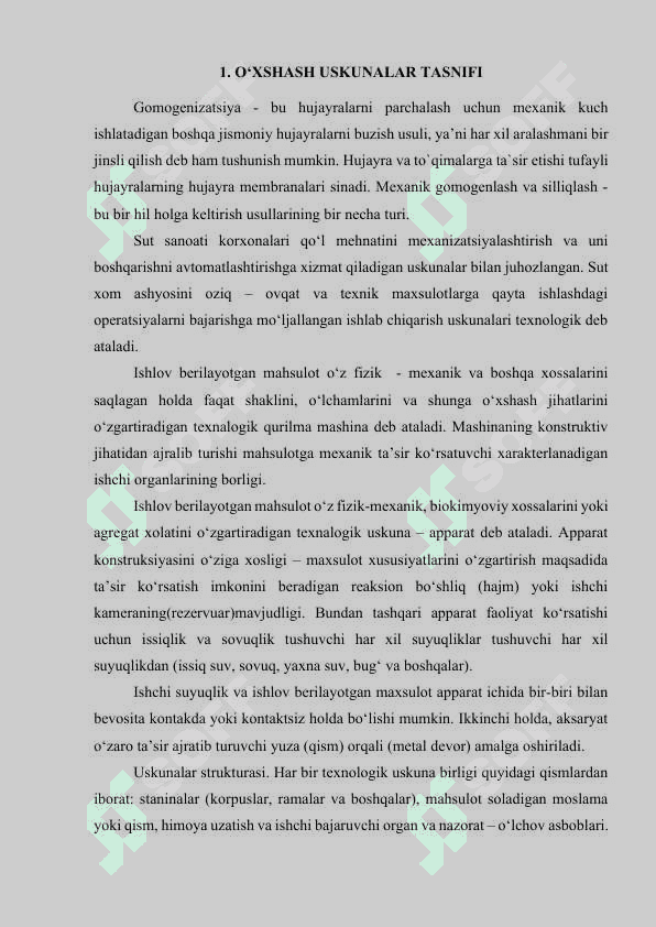 Sut va sut maxsulotlarini qayta ishlash Texnologiyasi 5