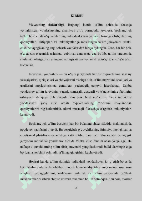 BOSHLANG‘ICH TA’LIMDA INDIVIDUAL YONDASHUV TAMOYILLARI 3