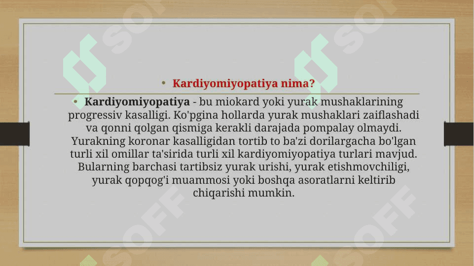 Kardiomiopatiyalar 2
