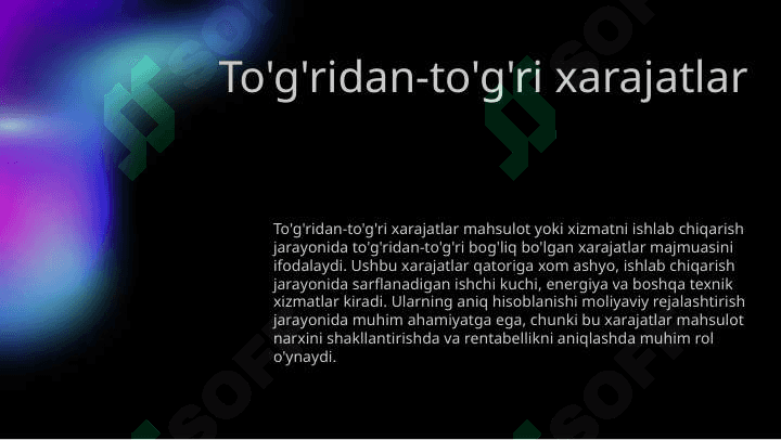 Moddiy Xarajatlar Hisobi 3