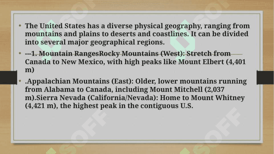 The geographical position of USA 8