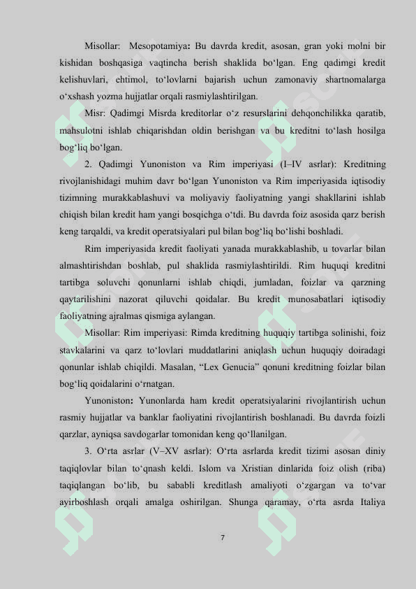 Kredit rizimi 7