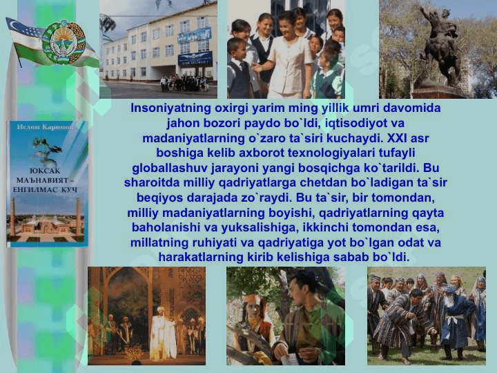 Milliy ma`naviy meros va qadriyatlar 4