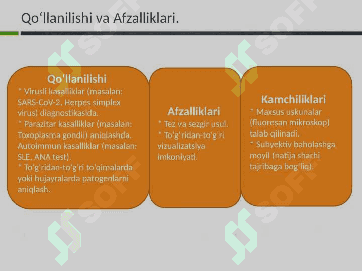 IFA,immunoblot,PZR,radioimmun reaksiyalarining yuqumli kasalliklar tashxisida qoʻllanishi, qoʻyish texnikasi 4