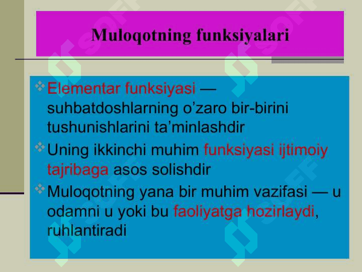 Shaxs insoniy munosabatlar tizimida. Nutq va muomala 7