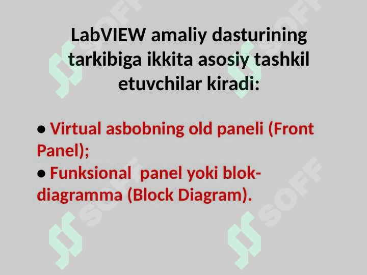 LabVIEW dasturi haqida umumiy ma’lumotlar. 4