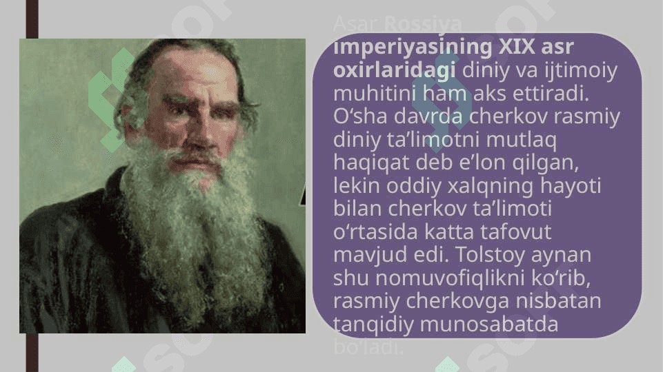 Lev Tolstoyning "Iqrornoma" asaridagi diniy e'tiqodlarni tahlil qilish 5