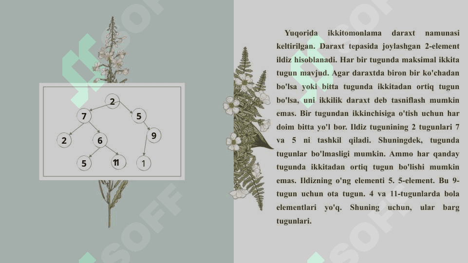 Ikkilik daraxtga element qoshish element ochirish va qidiruv algoritmlari 4