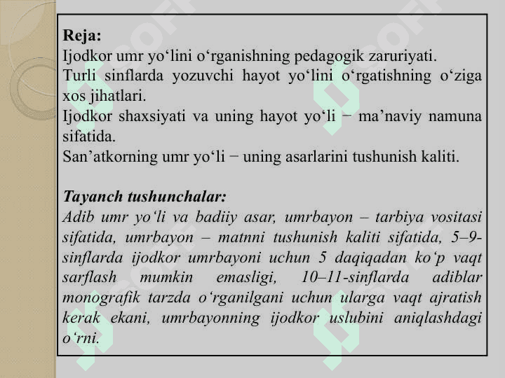 Yozuvchi tarjimayi holining berilishiga xos xususiyatlar 2