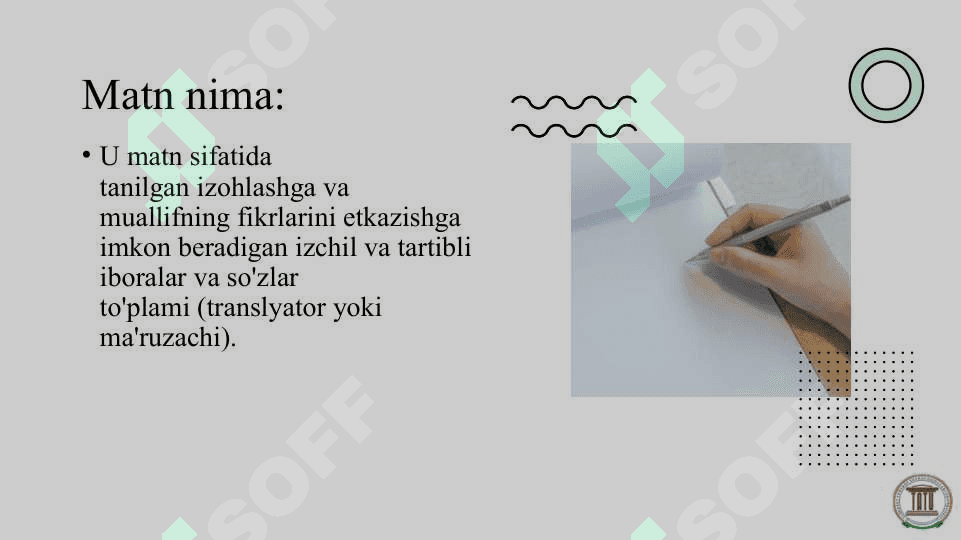Matn hosil qiluvchi vositalar 3