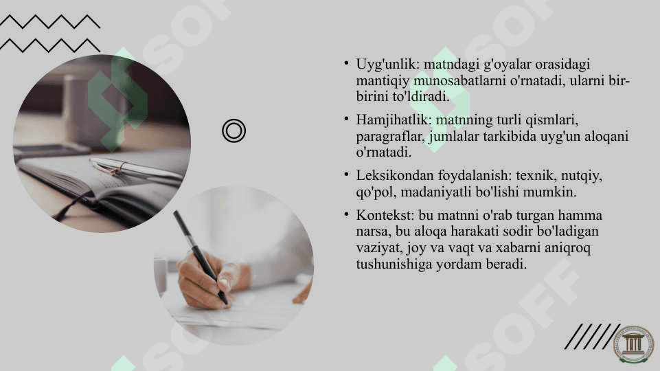 Matn hosil qiluvchi vositalar 6