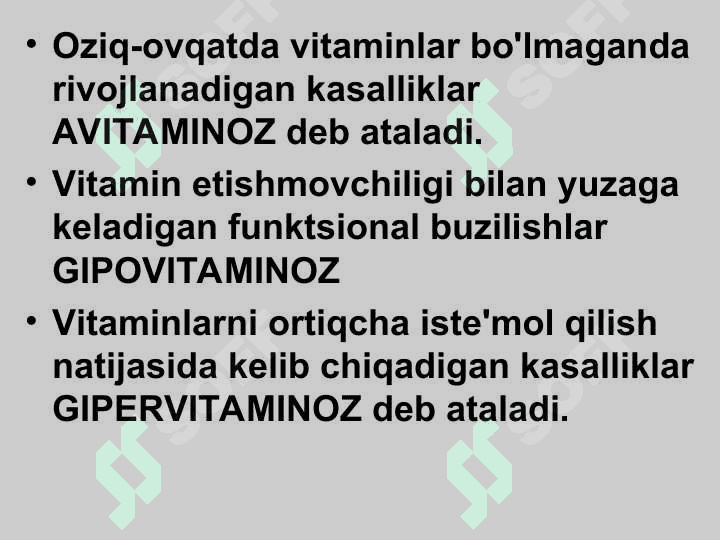 VITAMINLAR 5