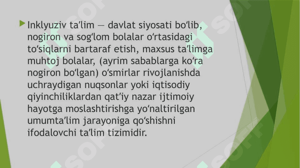 Inklyuziv ta’lim. 2