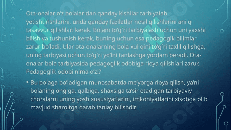 Oilada ota-onaning tarbiyachilik sanʼat 2