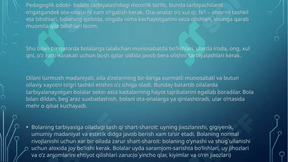 Oilada ota-onaning tarbiyachilik sanʼat 3