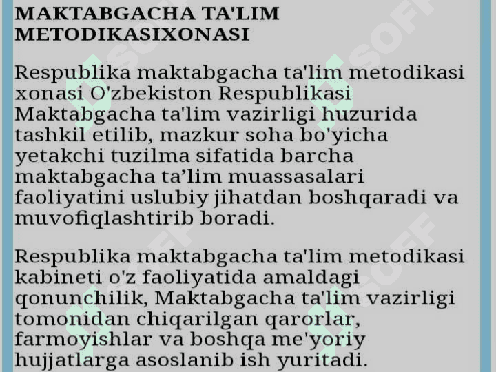 Maktabgacha ta'lim bòlim nazoratchisi tomonidan metodik ishlarga rahbarlik 2