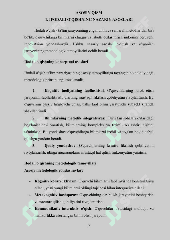 Bog‘lanishli nutq, hikoya va she’rlarni ifodali o‘qish metodikasi 5