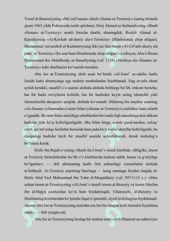 Abu Iso Muhammad at-Termiziy va Al-Hakim at-Termiziyning hayoti va ilmiy merosi 6