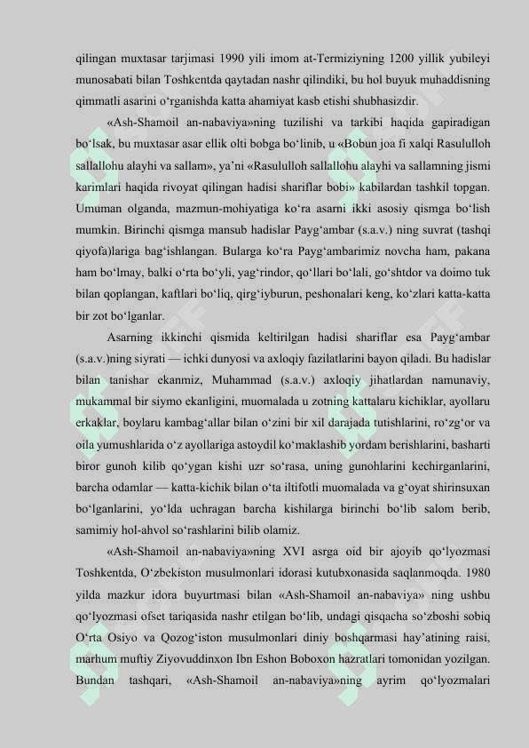Abu Iso Muhammad at-Termiziy va Al-Hakim at-Termiziyning hayoti va ilmiy merosi 8
