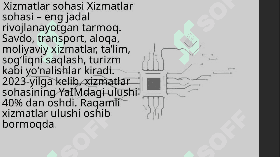 O’zbekiston respublikasida yaimning ishlab chiqarish tarkibi tahlili 8