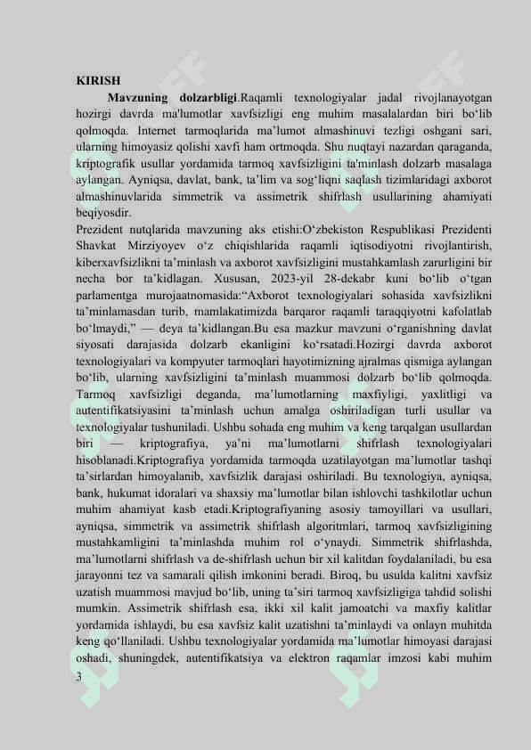 KRIPTOGRAFIYA YORDAMIDA TARMOQ XAVFSIZLIGINI TAHLIL QILISH: SIMMETRIK VA ASSIMETRIK SHIFRLASH 3
