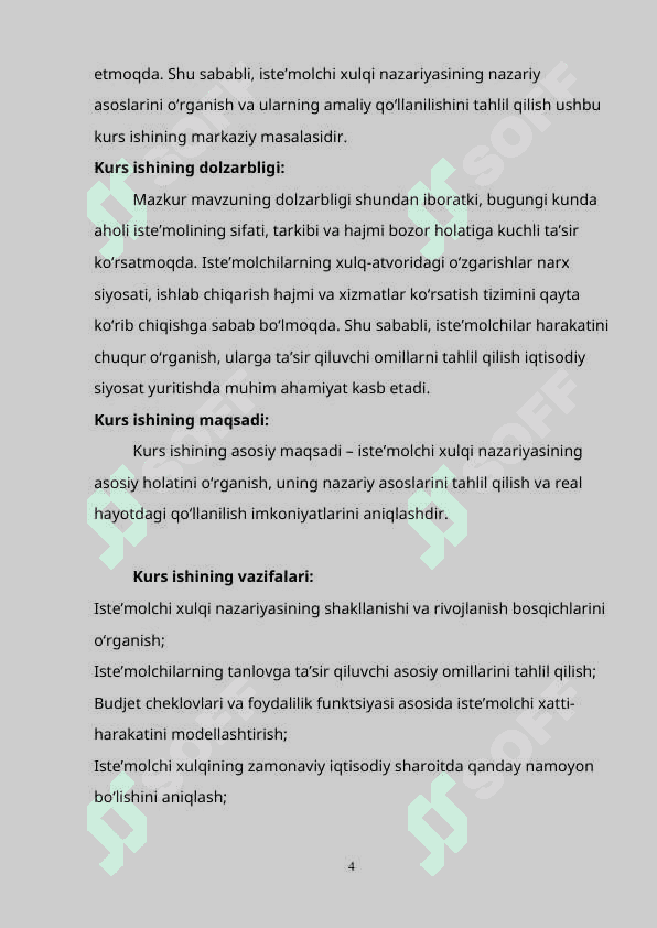 Iste'molchi xulqi nazariyasiyaning asosiy xolati 4