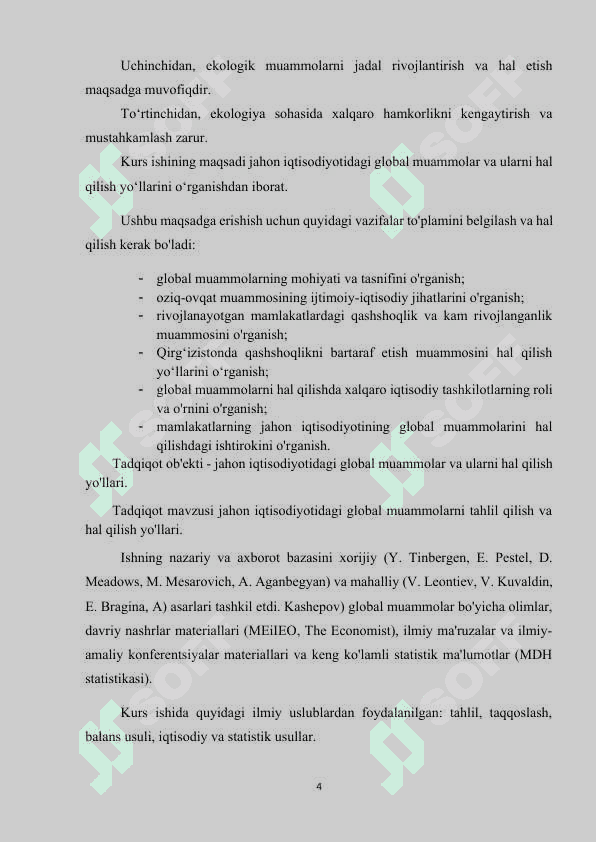 Jahonning global iqtisodiy muammolari 4
