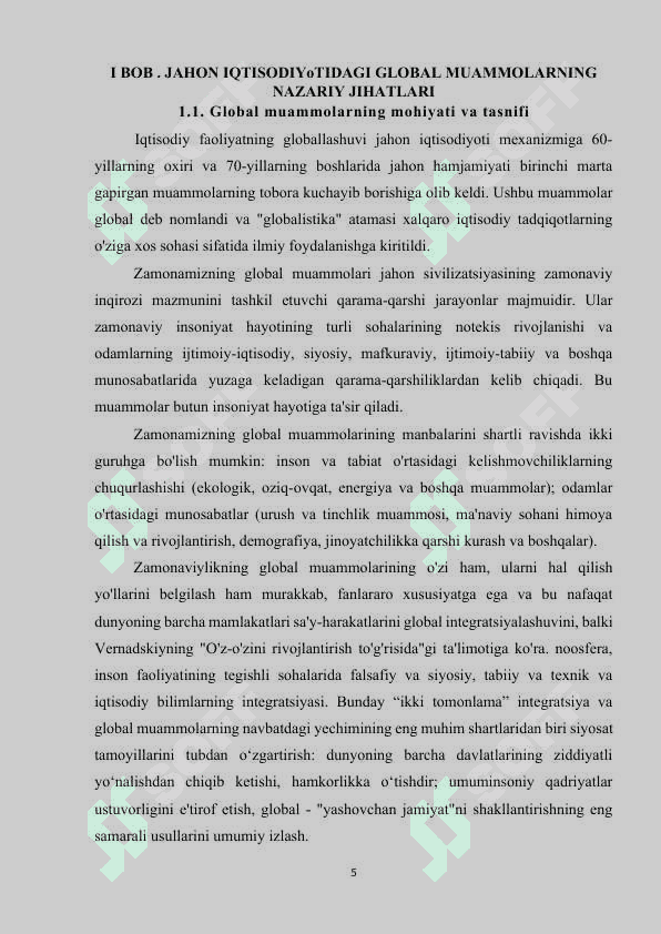 Jahonning global iqtisodiy muammolari 5