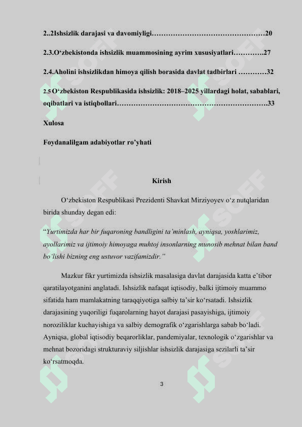 Ishsizlikning kelib chiqish sabablari va namoyon bo'lish shakllari 3