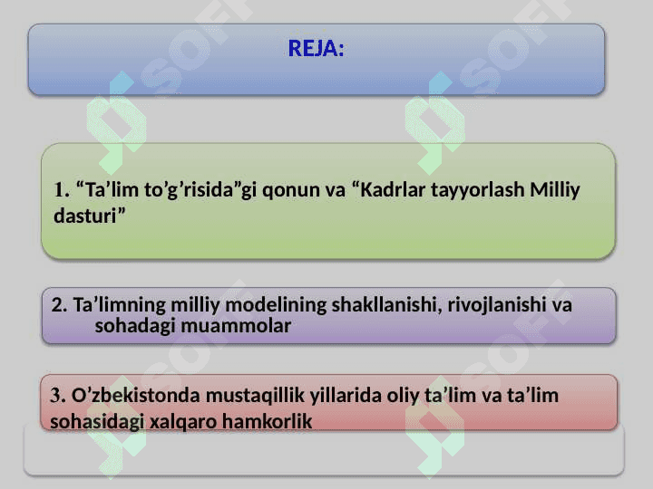 O‘zbekiston Respublikasida ta’lim sohasida amalga oshirilgan islohotlar. 2