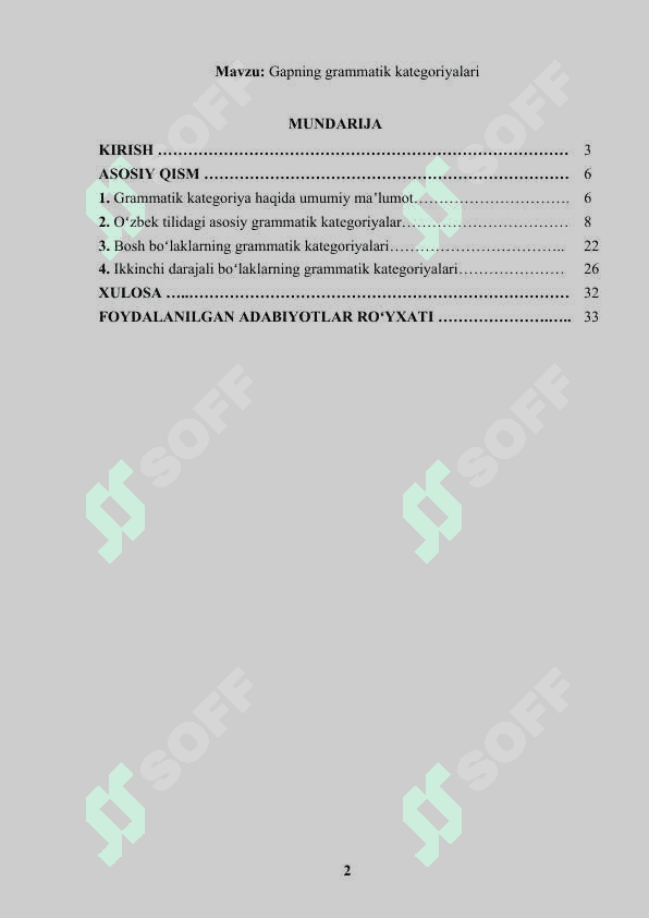 Gapning grammatik kategoriyalari 2