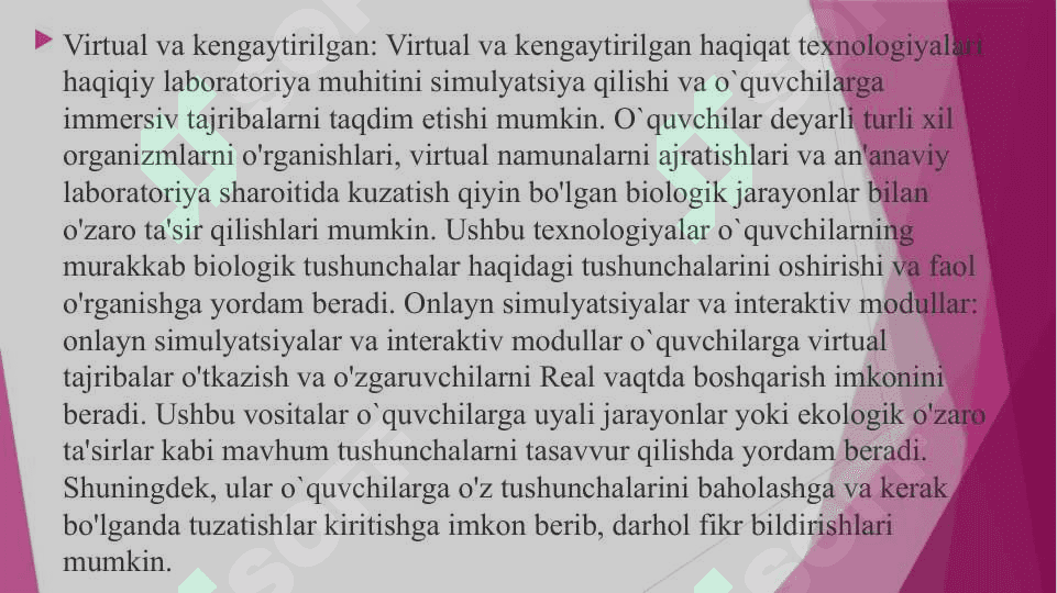 Umumiy biologiyani o'qitishda amaliy mashg'ulotlarini o'tkazish metodikasi. 7