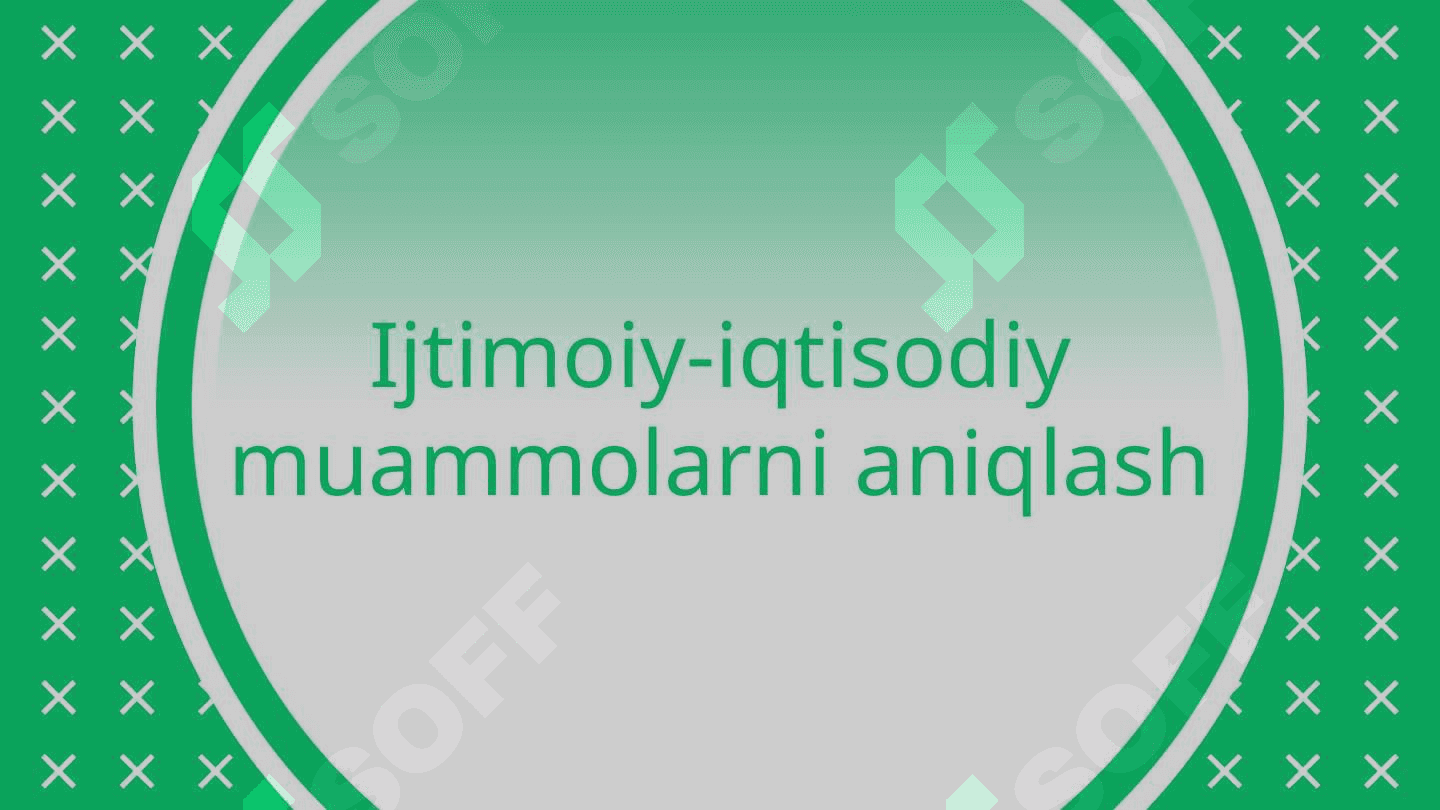 Shaxs, jamiyat va davlat munosabatlarida ijtimoiy-iqtisodiy muommolar va ularning yechimlari(O'zbekiston davlatchiligining huquqiy asoslarini namoyish etish) 3