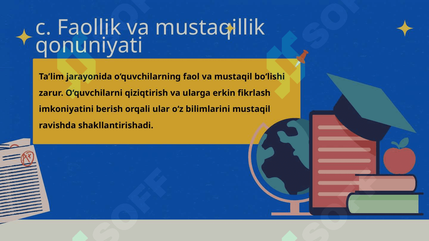 Ta’lim qonuniyatlari va tamoyillari 8
